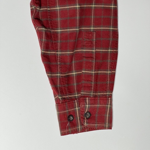 Woolrich Plaid Shirt Men's Large Merlot Outdoor Camping - Picture 13 of 13